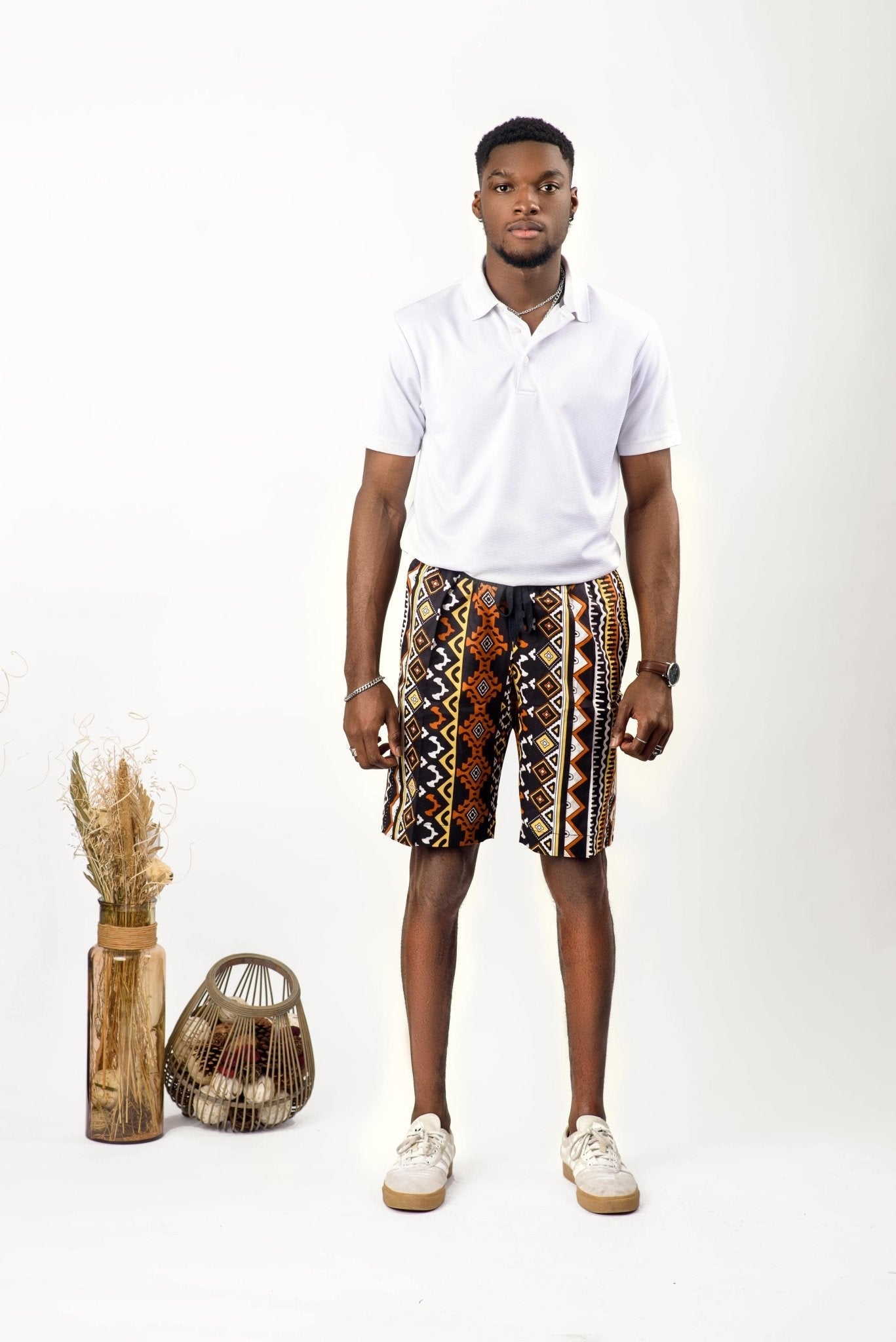 Galala - African Print Unisex Shorts - Zee Store