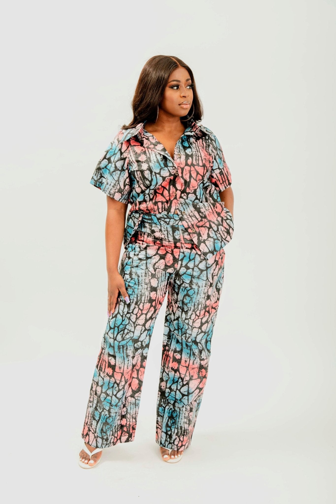 Kwassa Kwassa - Adire Pants & Shirt set - Zee Store