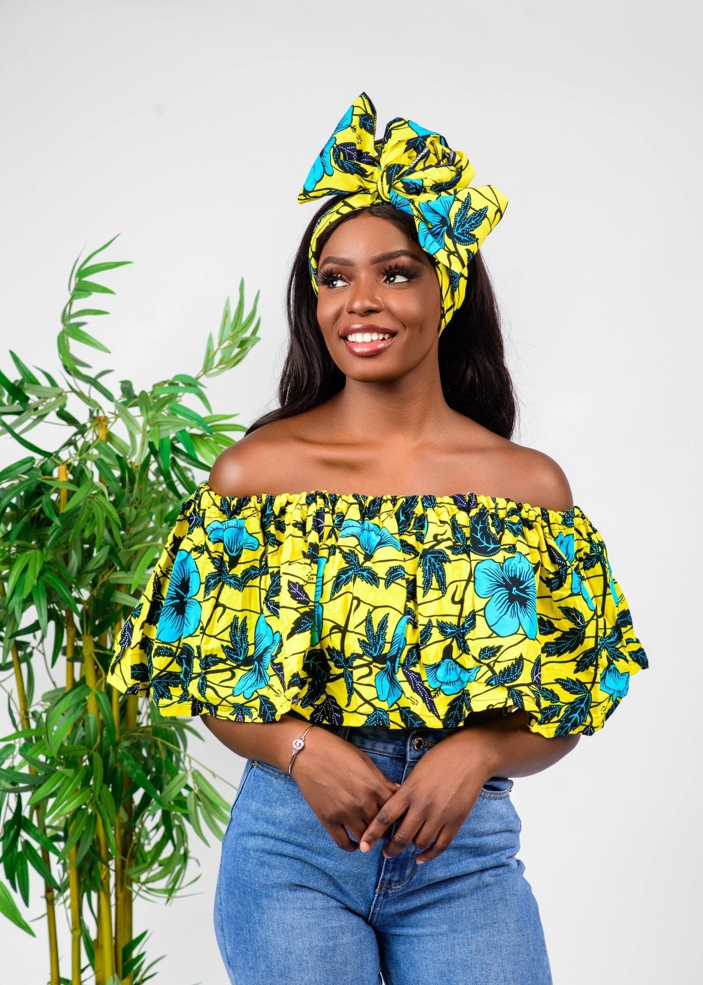 Makossa - African Print Crop Top - Zee Store