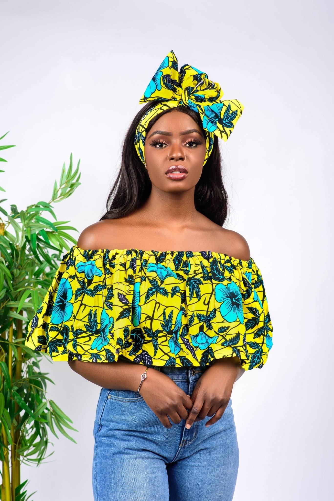 Makossa - African Print Crop Top - Zee Store