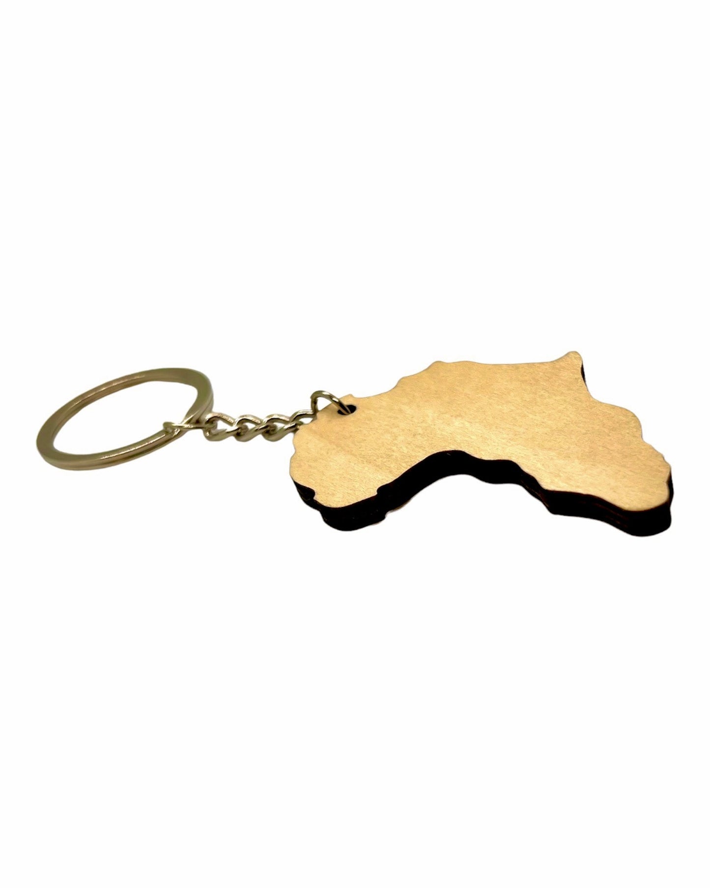 Odi - African Map Wooden Key Chain/Bag Charm - Zee Store