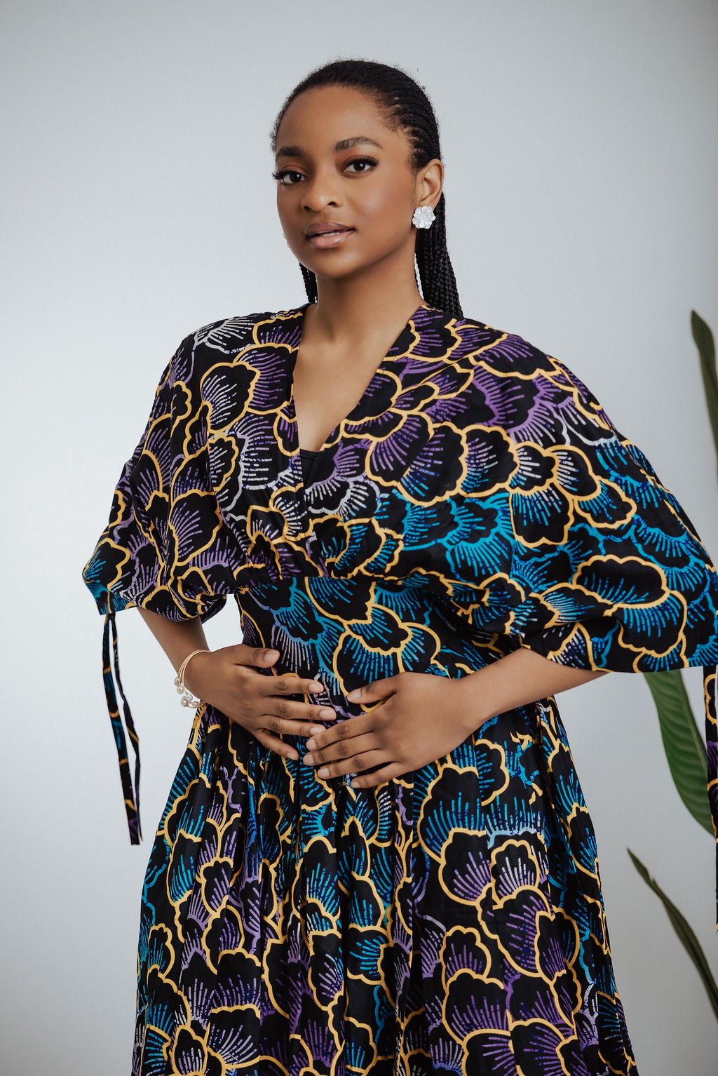 Imzad African Print Maxi Dress | Ankara Corset Dress – Zee Store