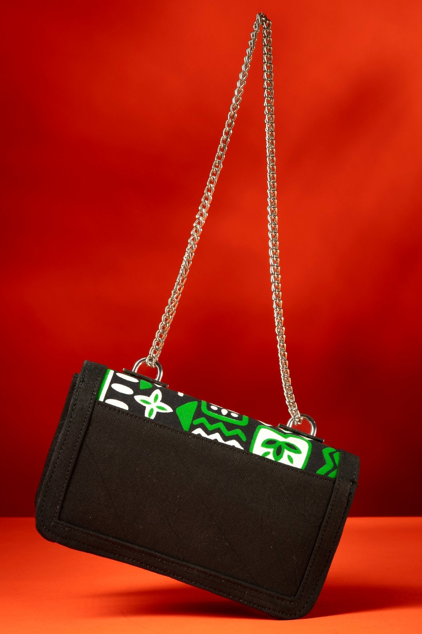 Axatse – African Print x Denim Handbag - Zee Store