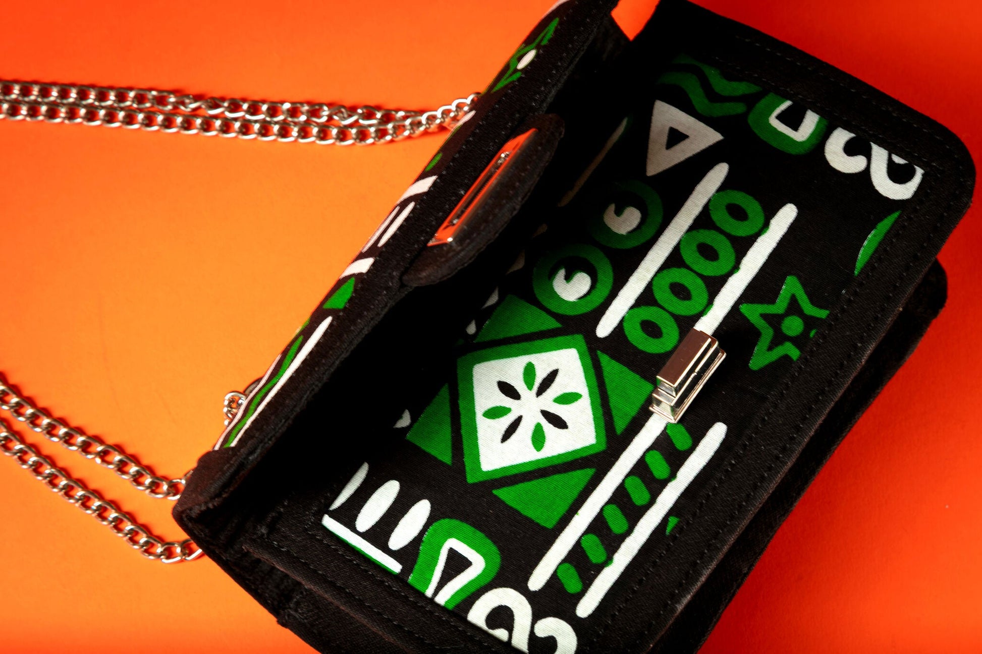 Axatse – African Print x Denim Handbag - Zee Store