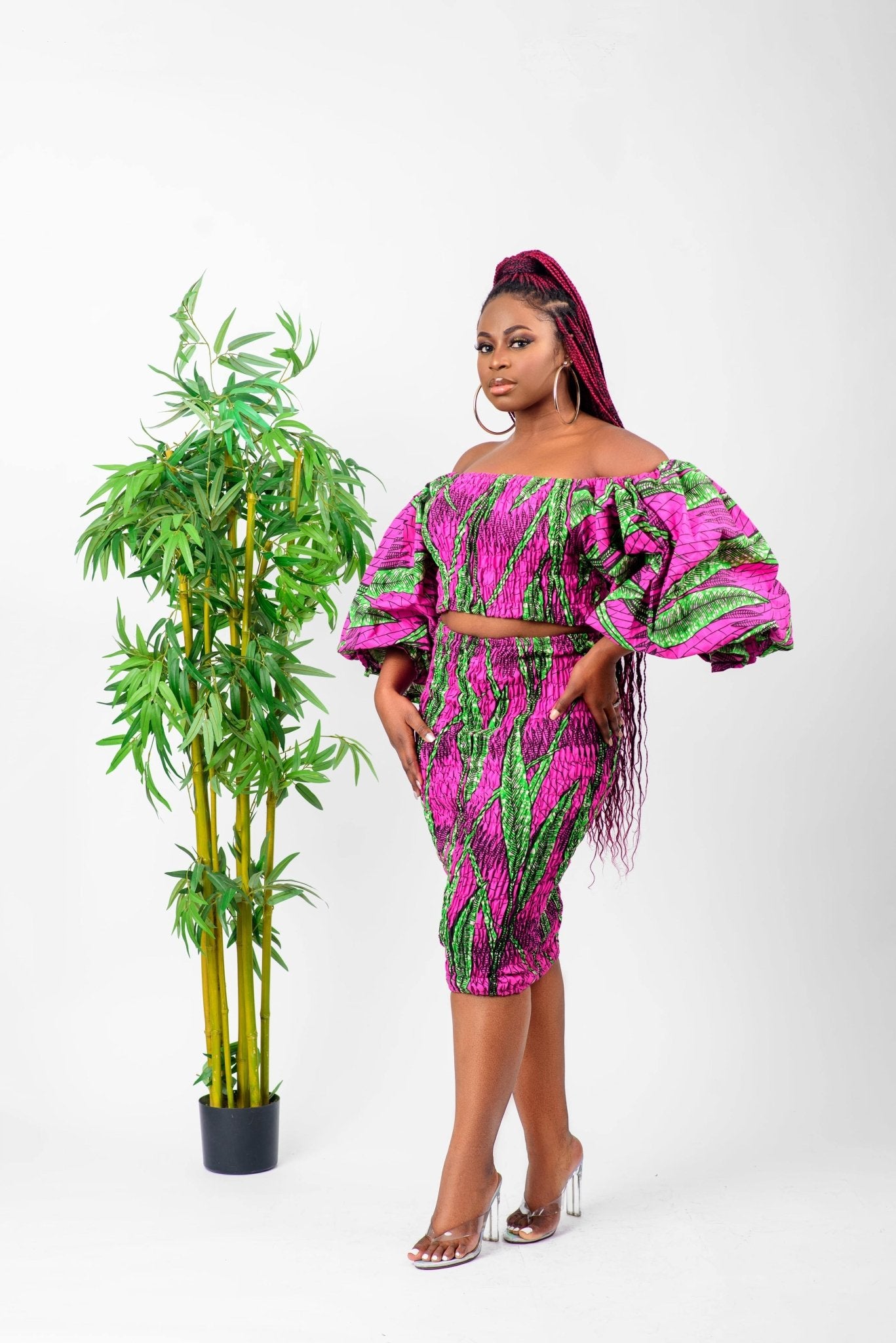 Azonto - African Print Skirt & Top Set - Zee Store