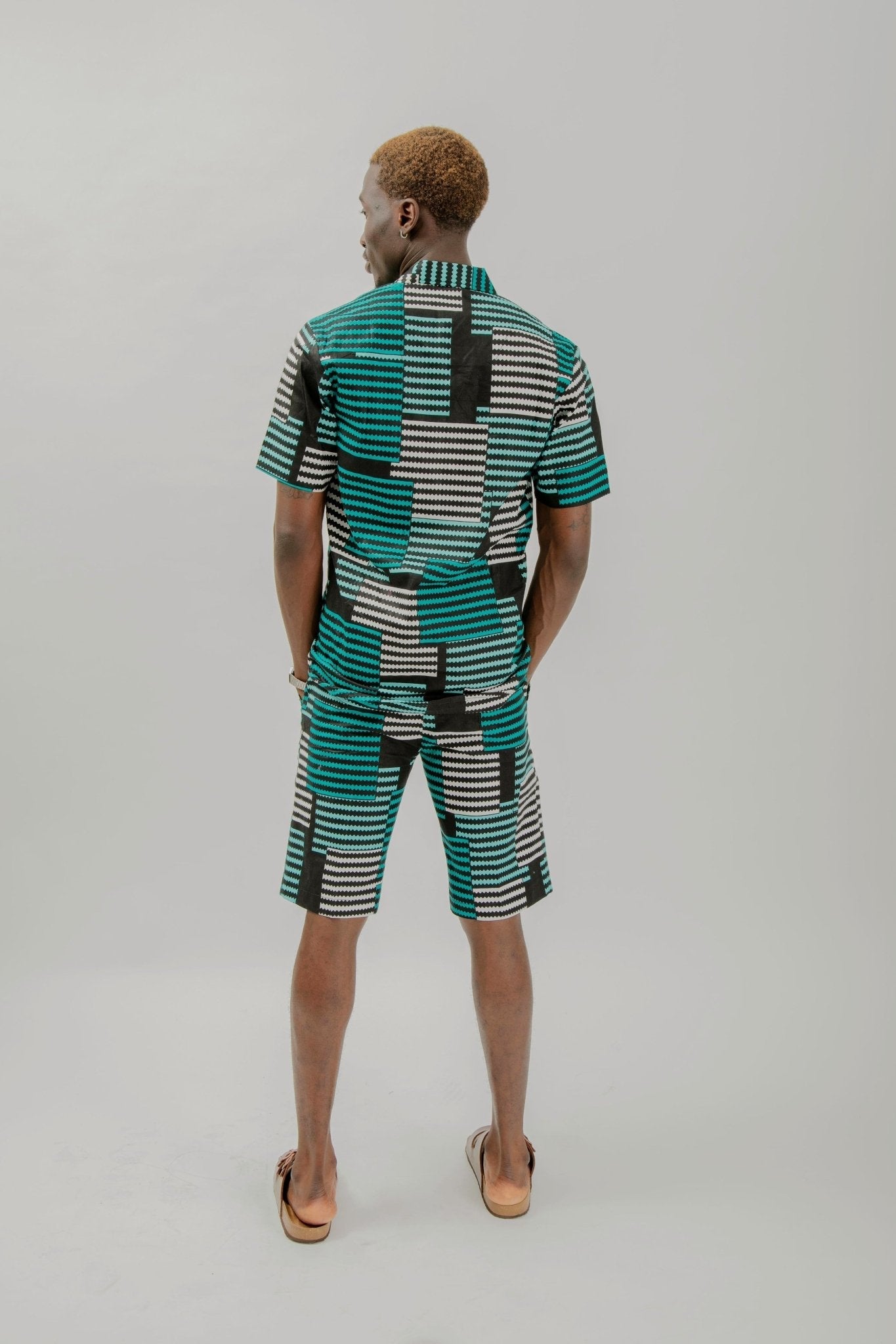 Ding Ding - African Print Shirt & Shorts set - Zee Store