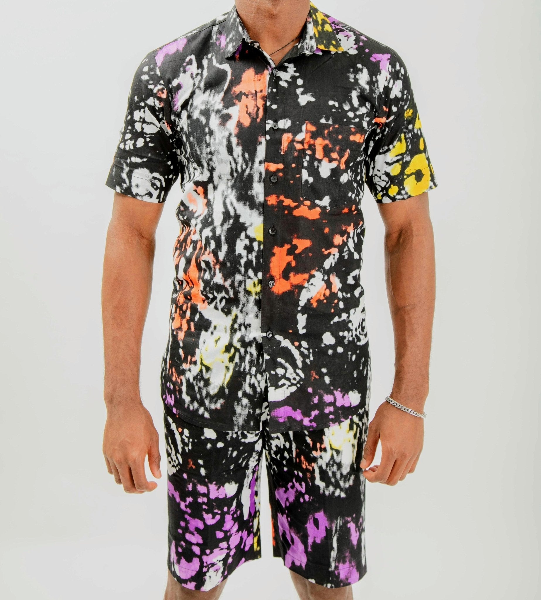 Doundounba - African Print Shirt & shorts Set - Zee Store