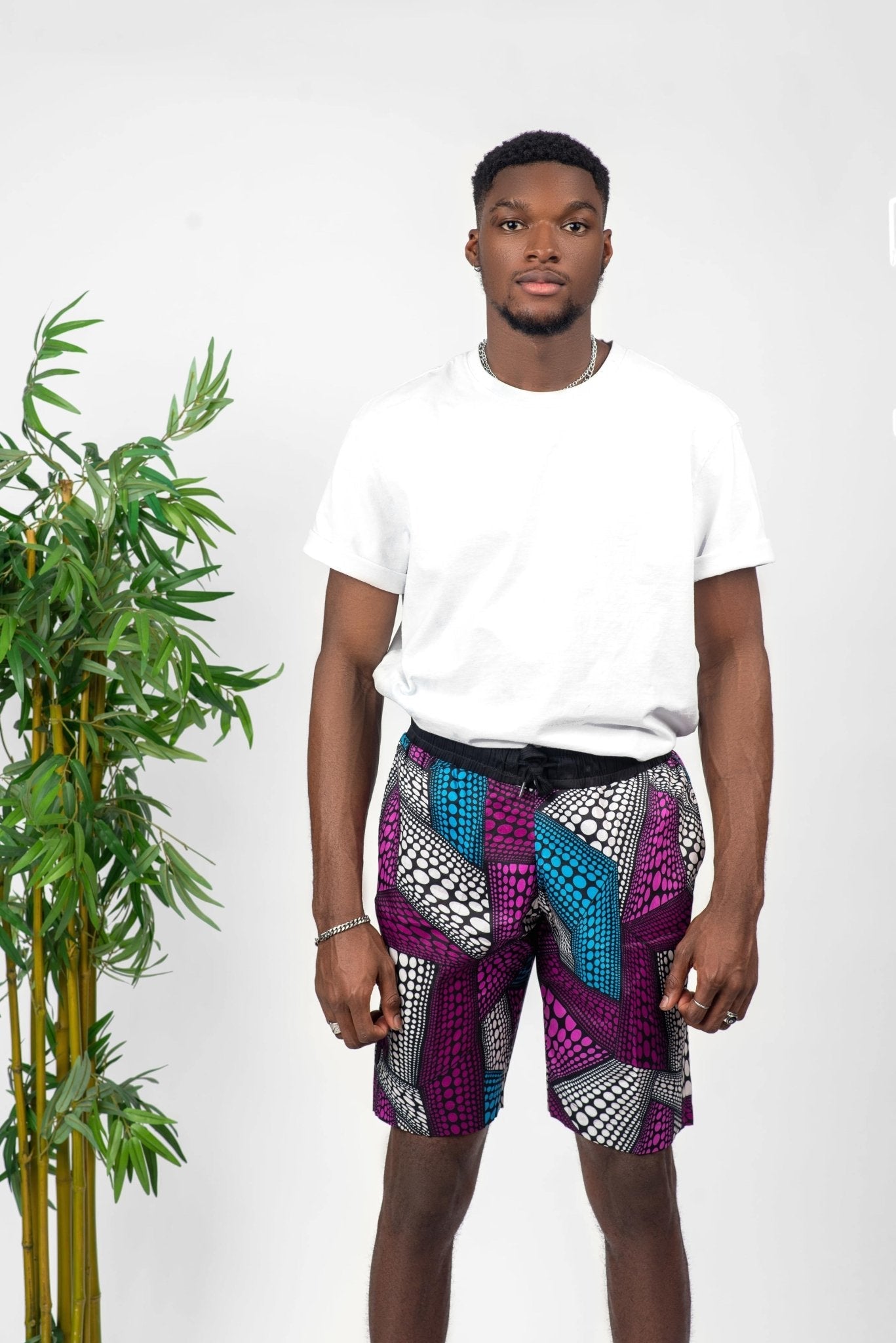 Gese - African Print Unisex Shorts - Zee Store