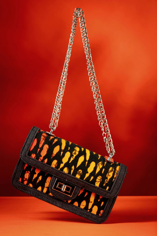 Ichaka – African Print x Denim Handbag - Zee Store