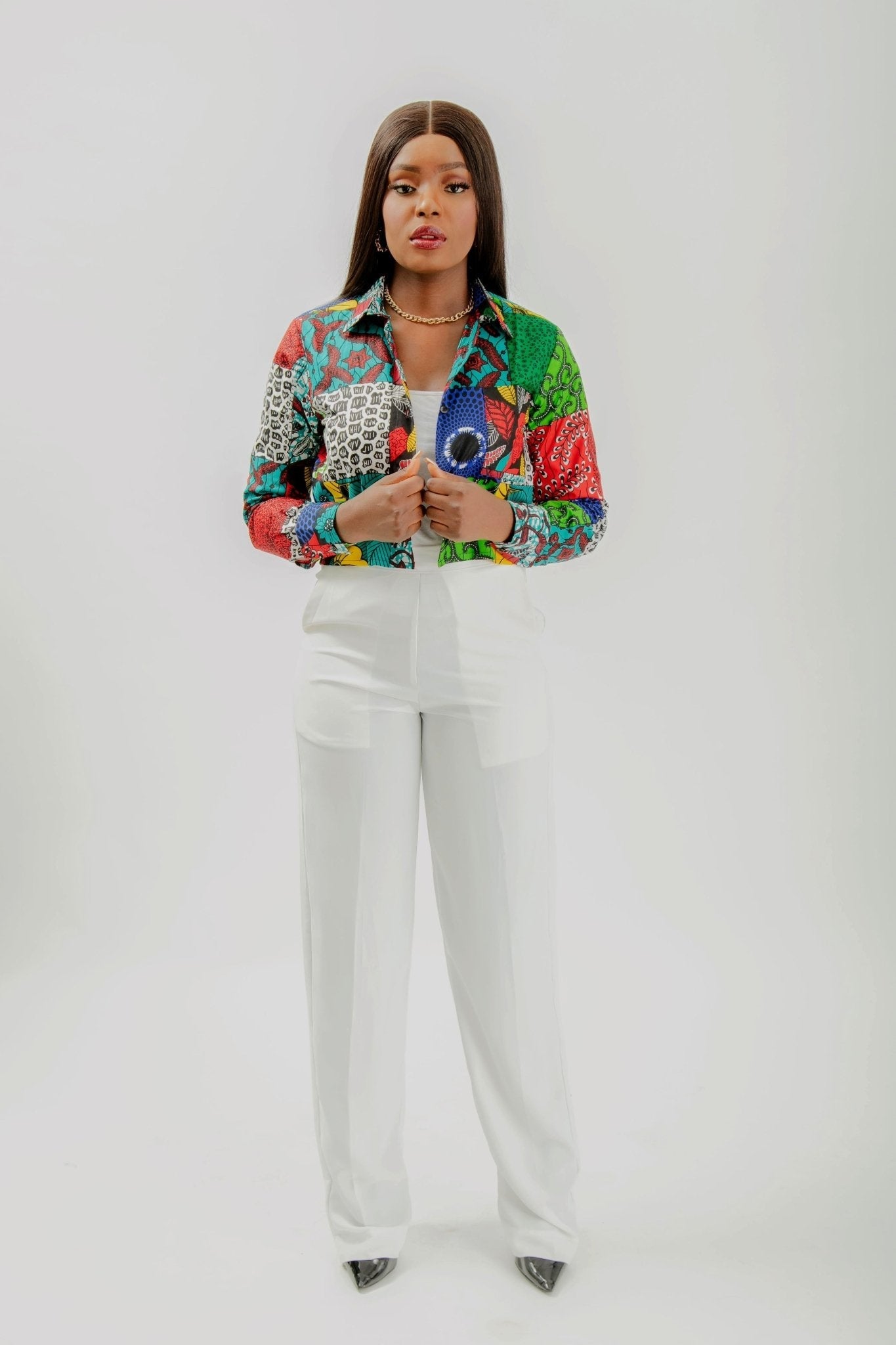 Makua - African Print Crop Shirt - Zee Store