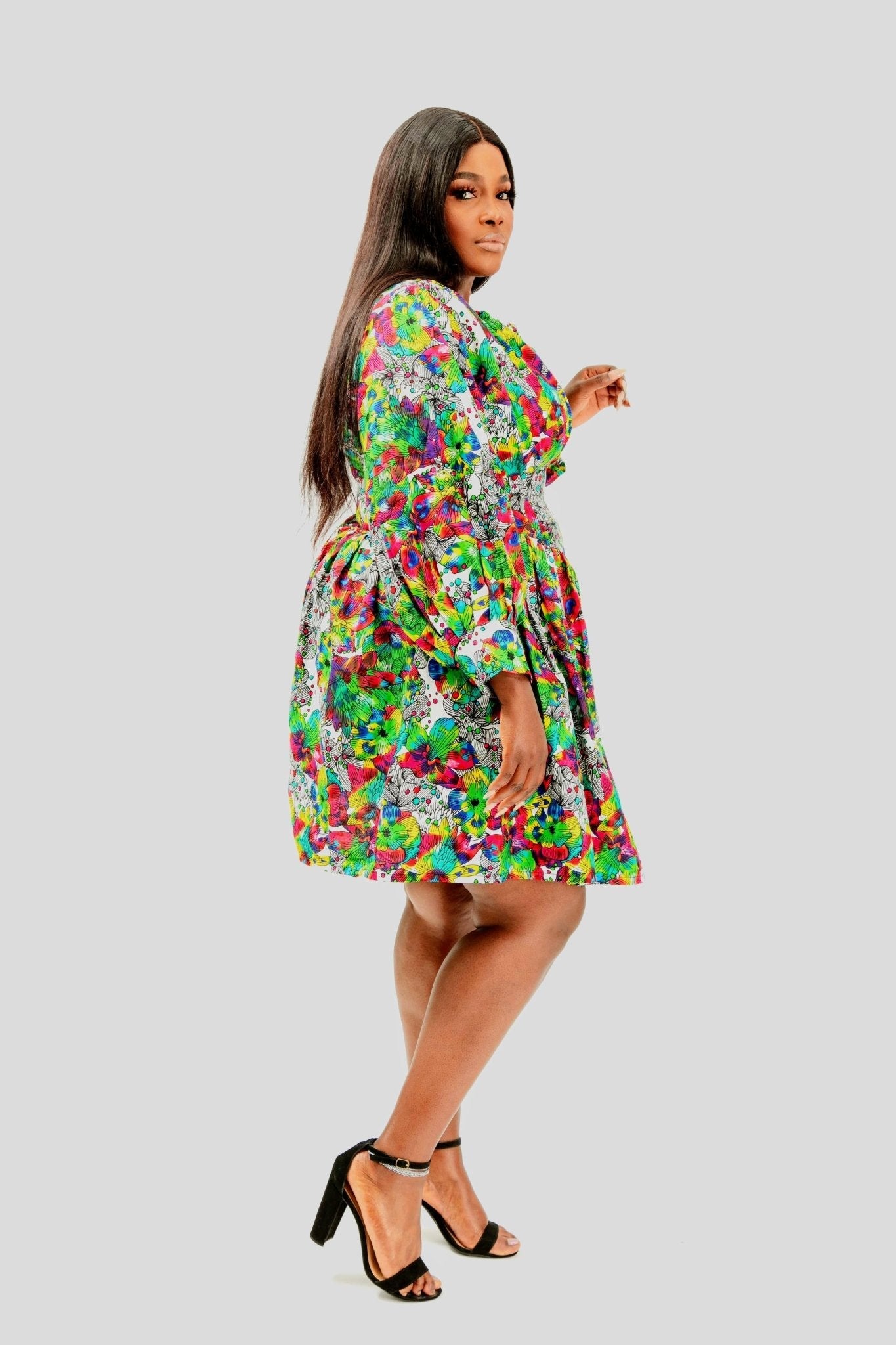Mbira - African Print Corset Dress - Zee Store