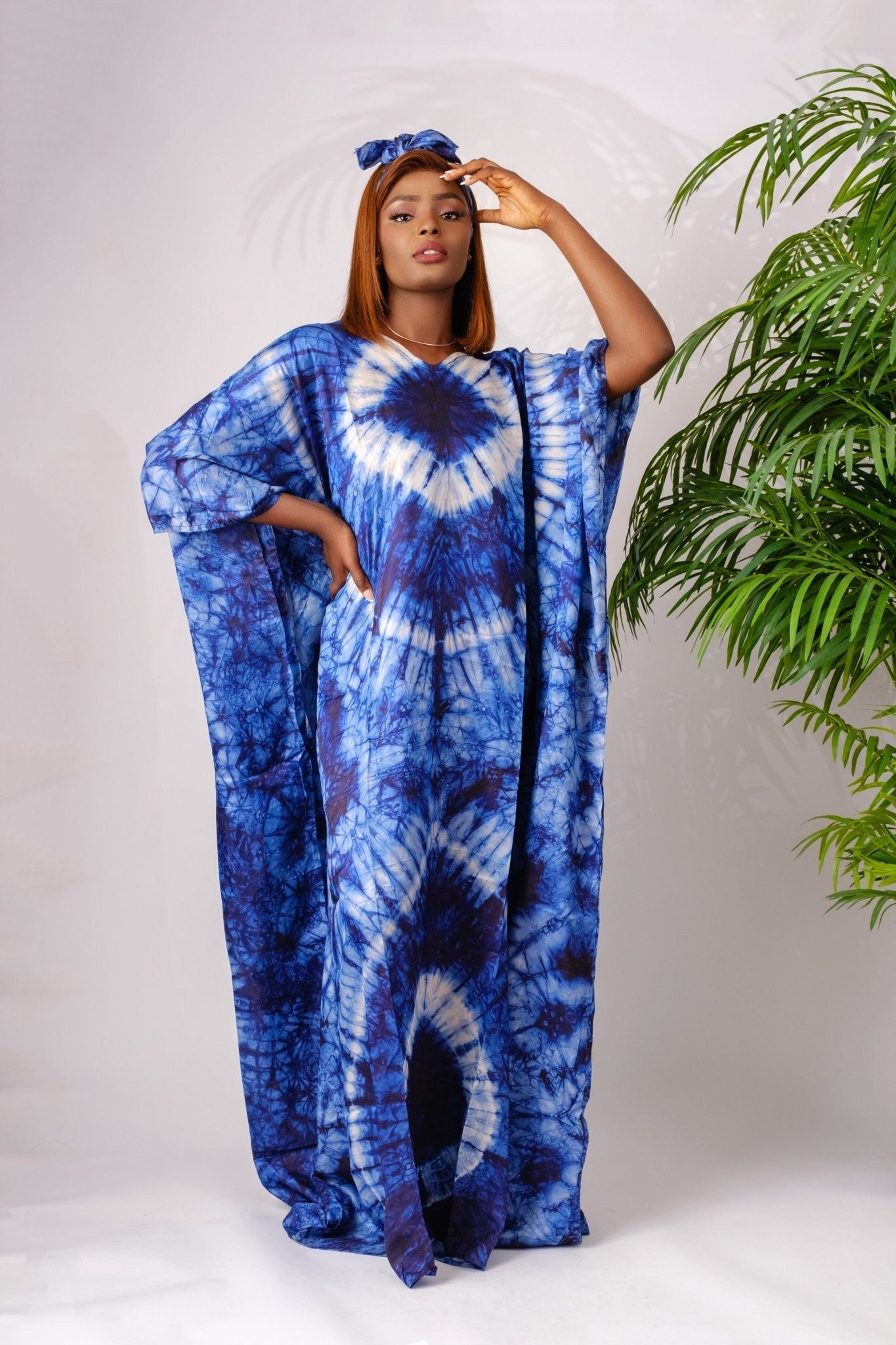 Mohobelo - Adire Maxi Bubu/Kaftan - Zee Store