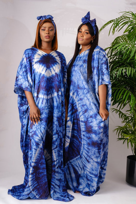 Mohobelo - Adire Maxi Bubu/Kaftan - Zee Store