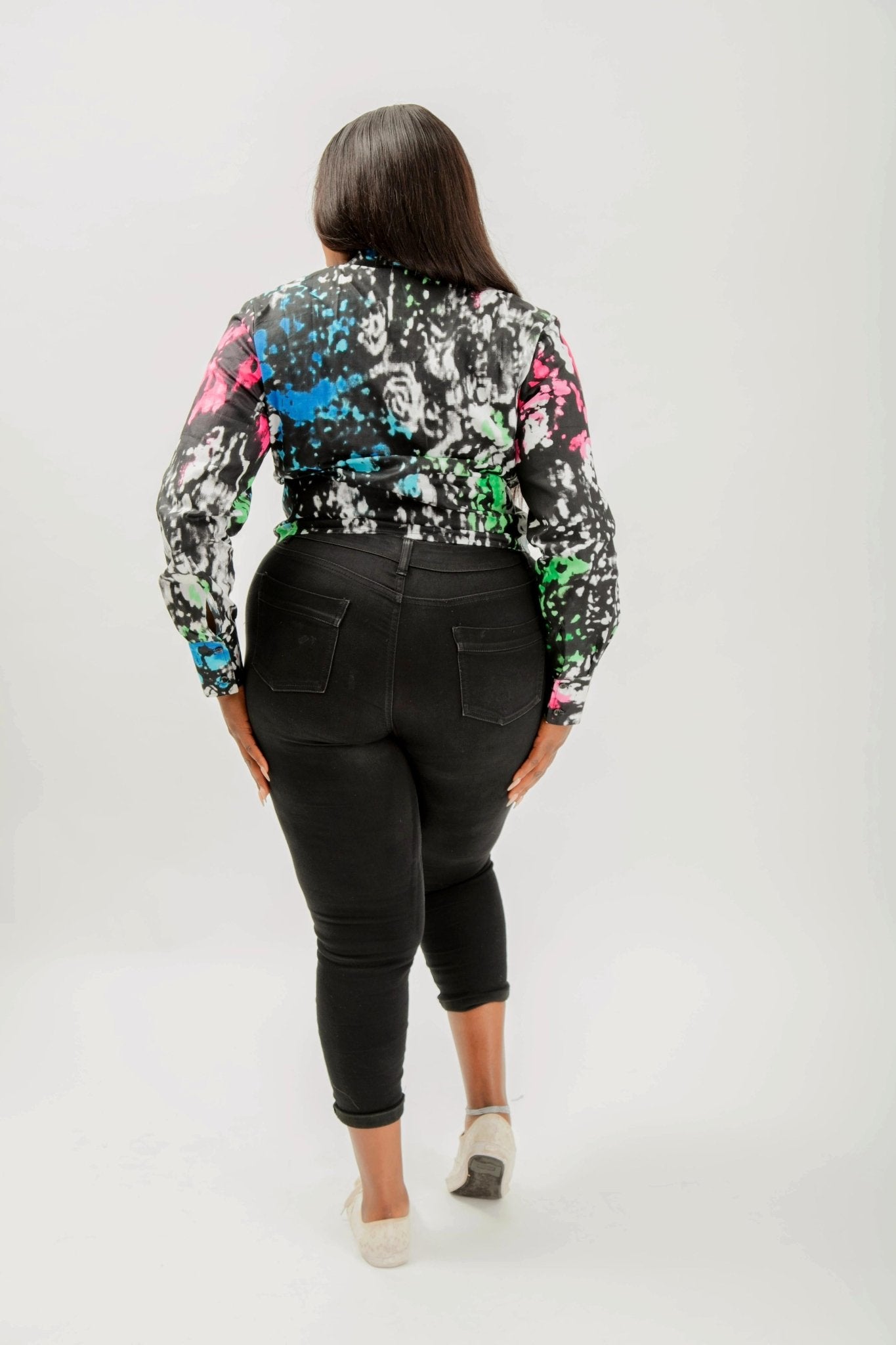 Mwaga - African Print Crop Shirt - Zee Store