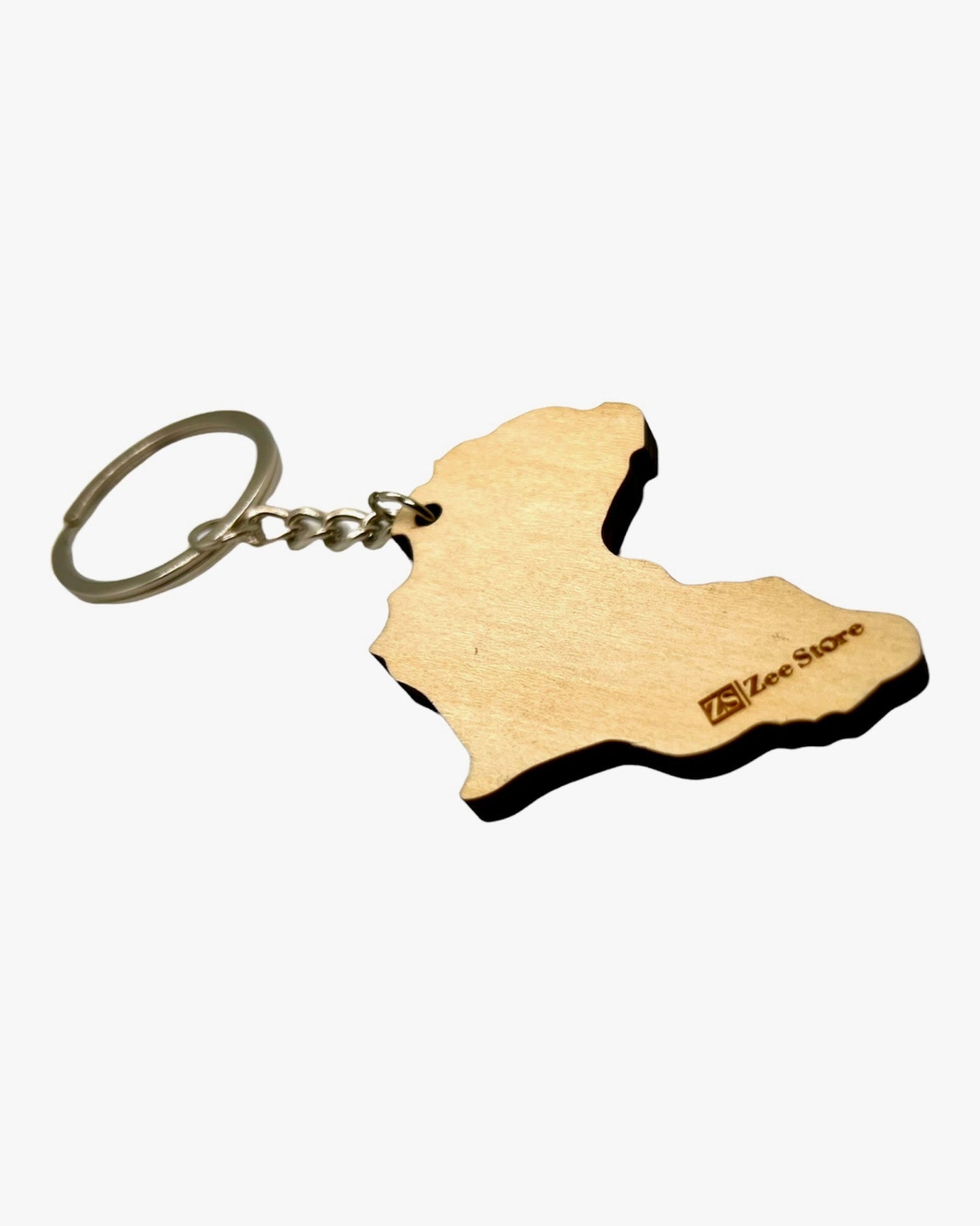 Odi - African Map Wooden Key Chain/Bag Charm - Zee Store