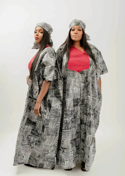 Ohogho - Adire Maxi Bubu/Kaftan - Zee Store