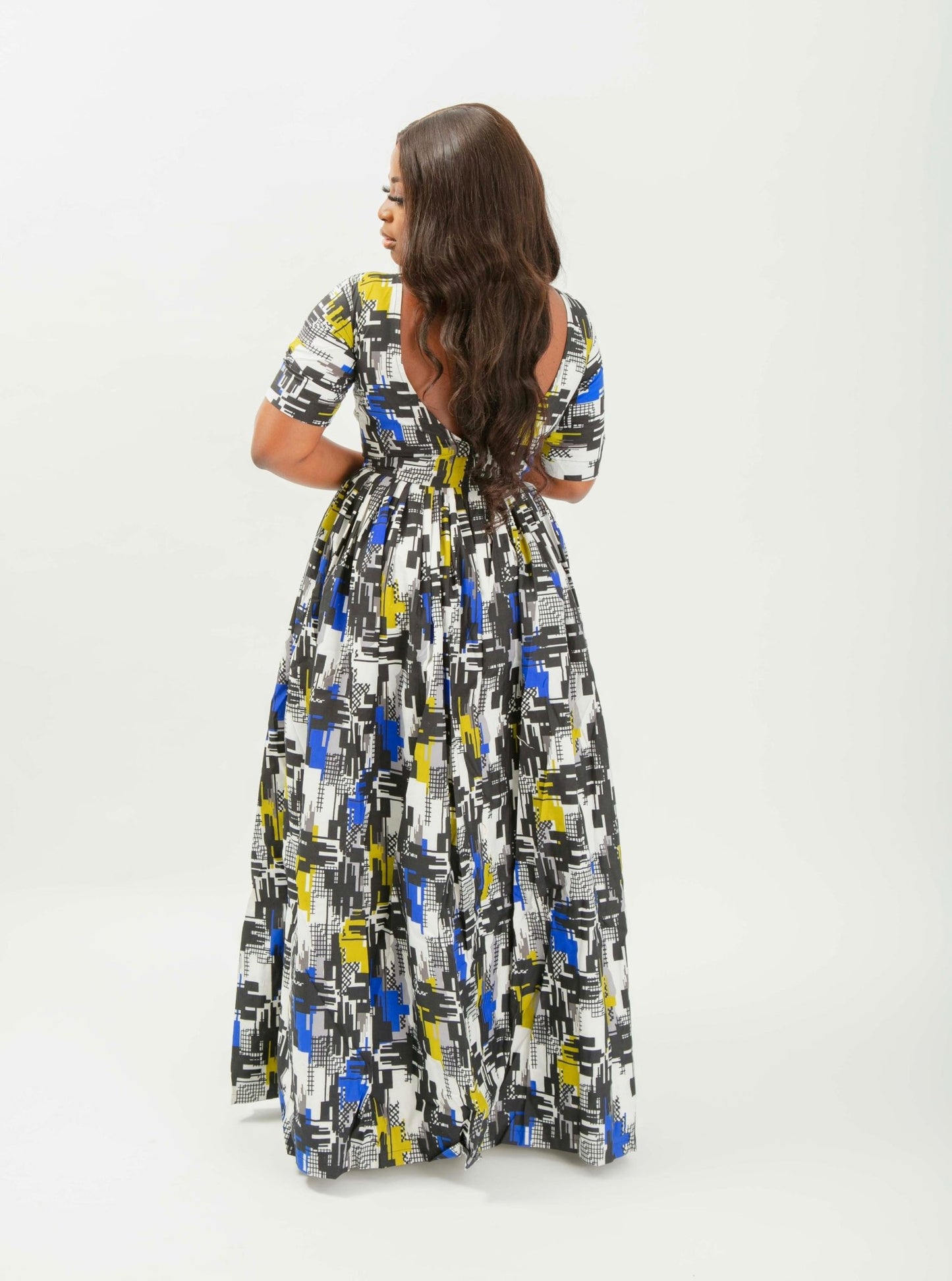 Runyege - African Print Maxi dress - Zee Store