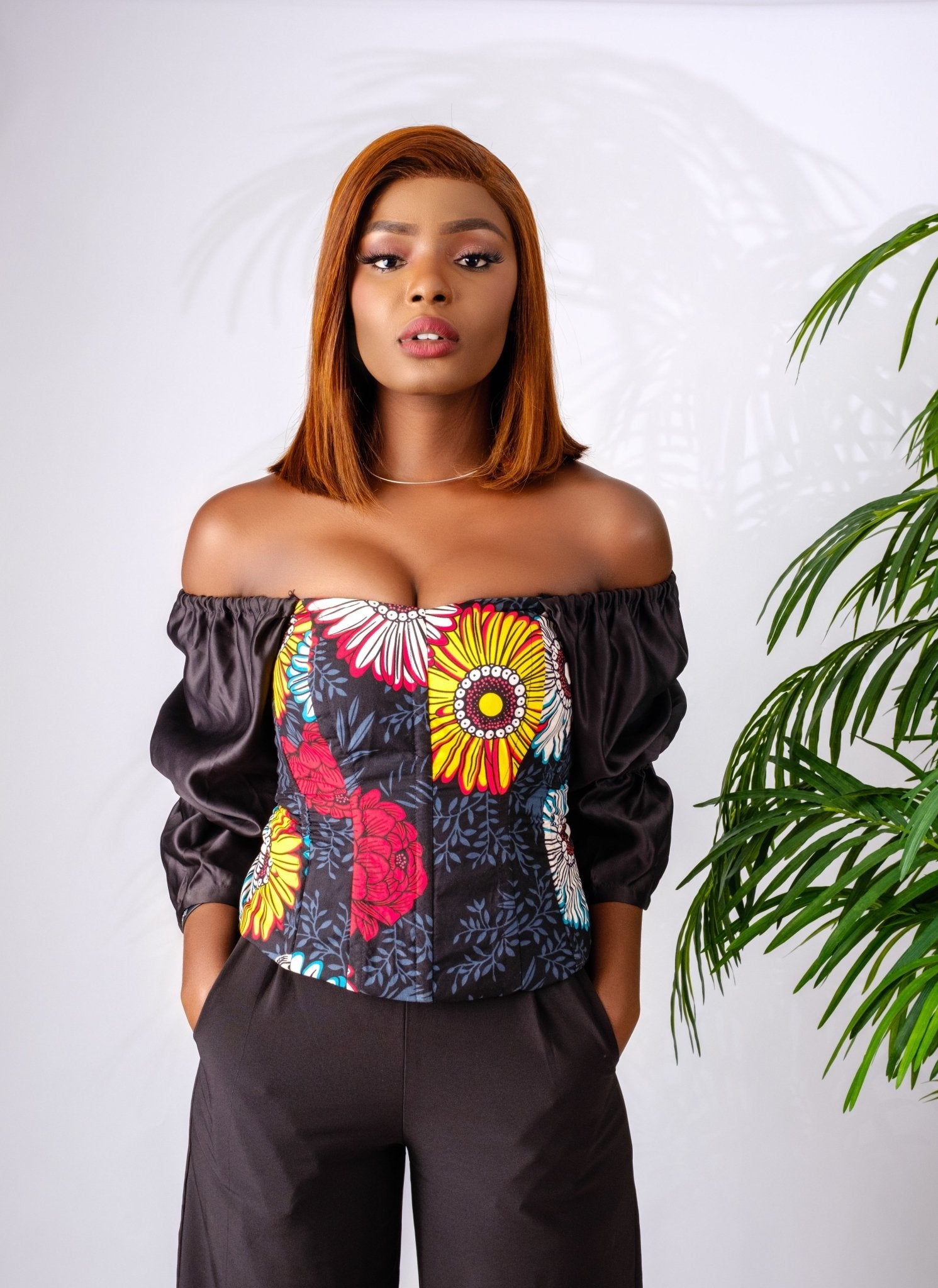Sunu - African Print Corset Top - Zee Store