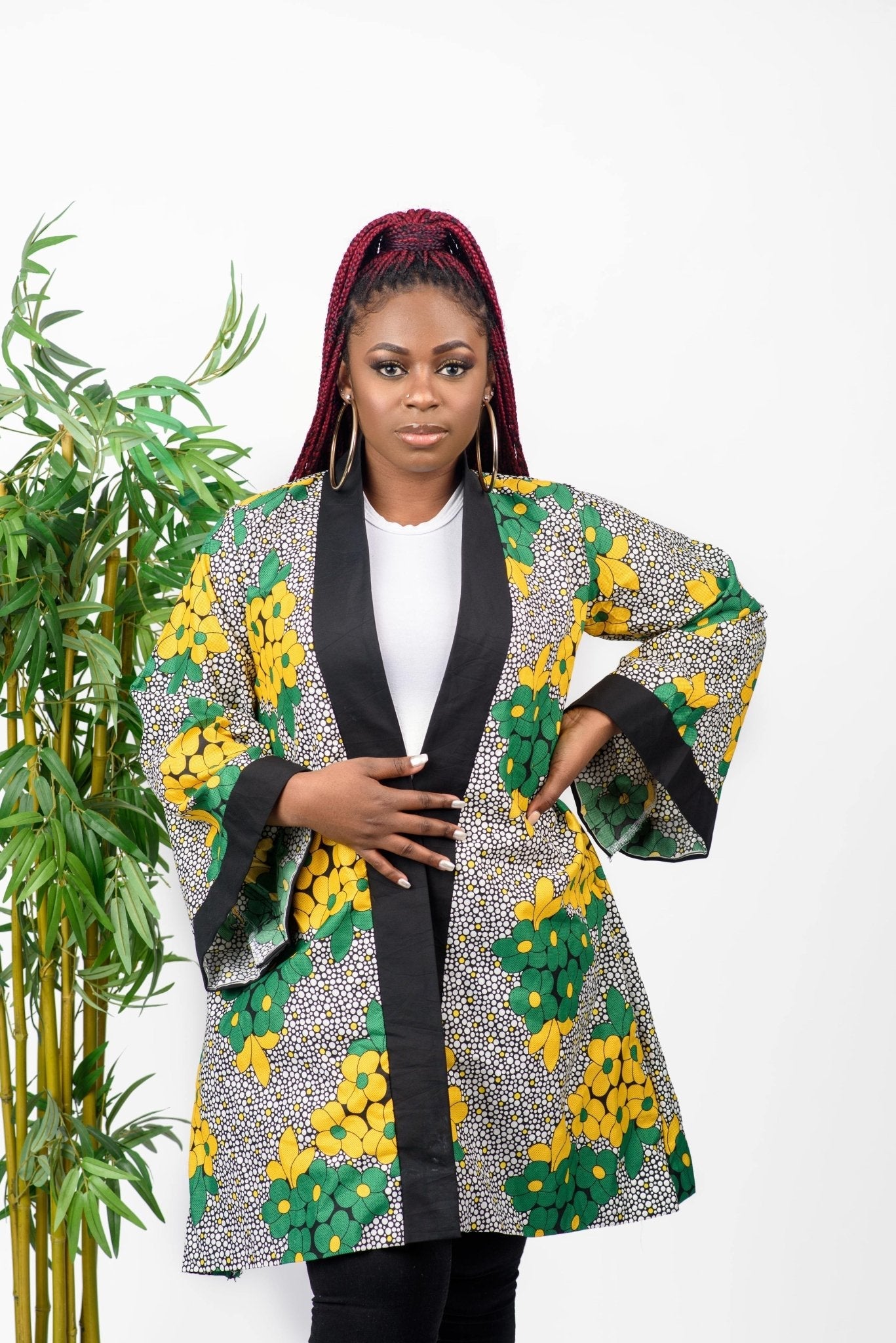 Swange - African Print Kimono - Zee Store