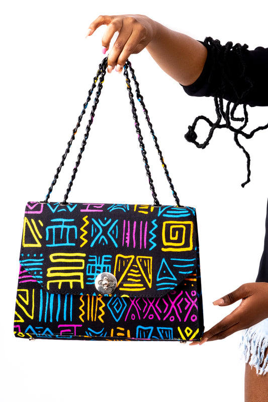 African Print Handbag - Agbadza Dance Bag