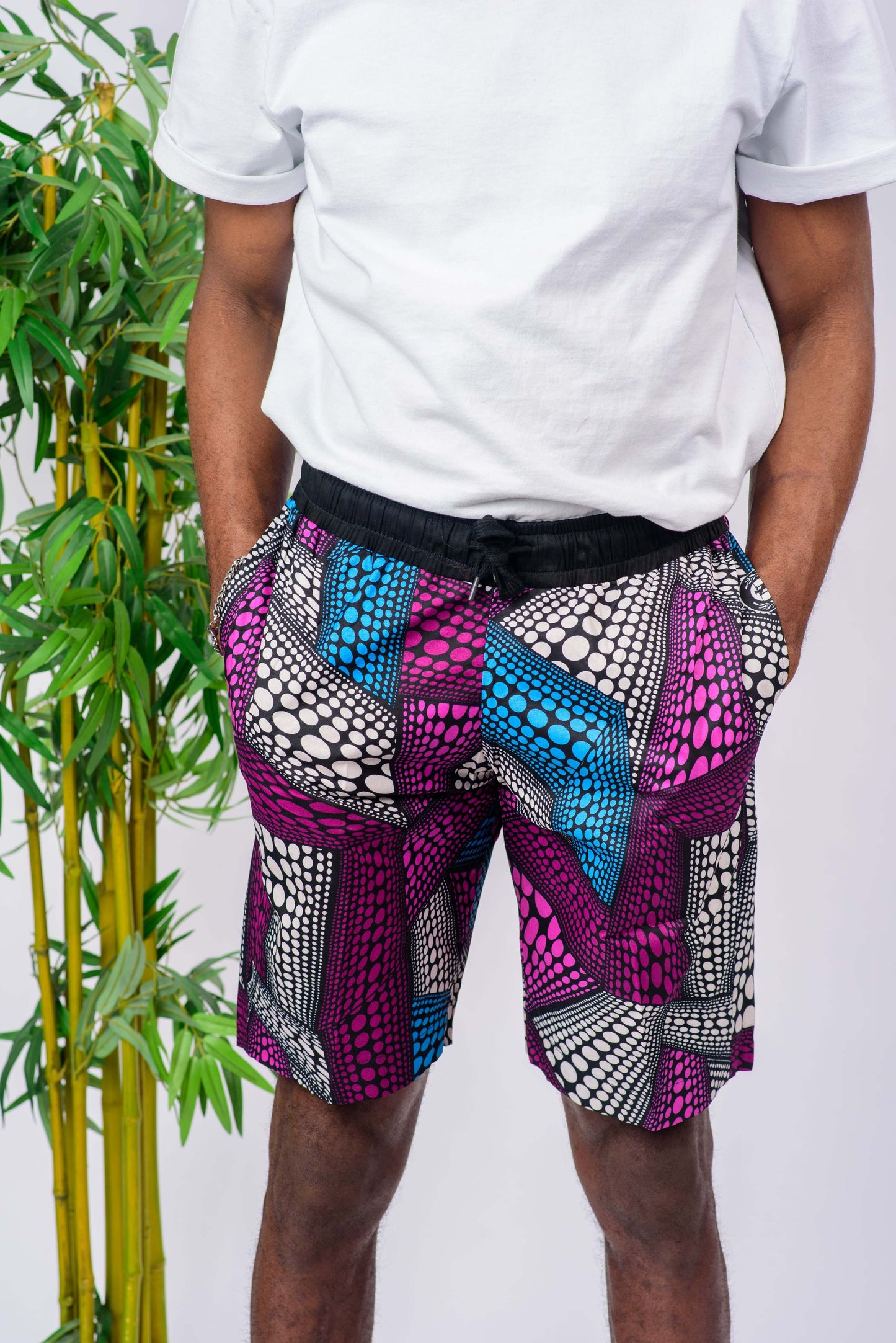 These African Print Unisex shorts are perfect for a beach day in the summer. These shorts will not only look great, but they will also feel great!  Shorts are named after the Yoruba ethnic group (from Nigeria) dance style; Gese.   Ankara wax cotton