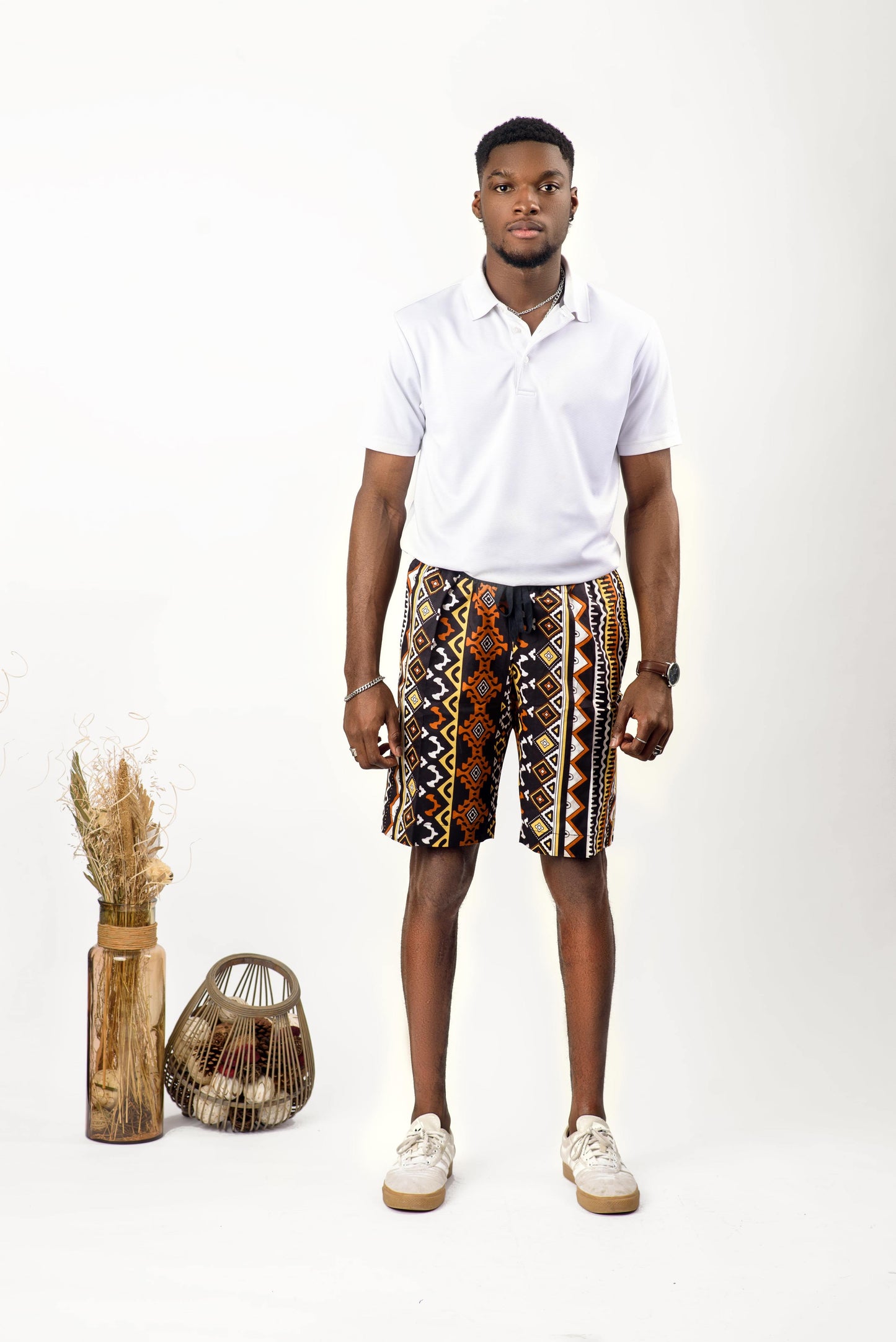 These African Print Unisex shorts are perfect for a beach day in the summer. These shorts will not only look great, but they will also feel great!  Shorts are named after the Nigerian dance style; Galala.  Ankara wax cotton