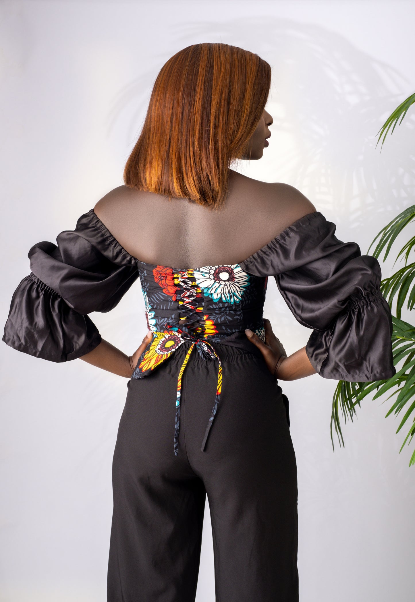Sunu - Haut corset imprimé africain